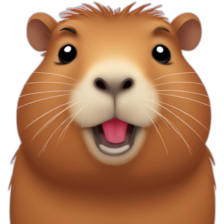 Capybara love heart emoji