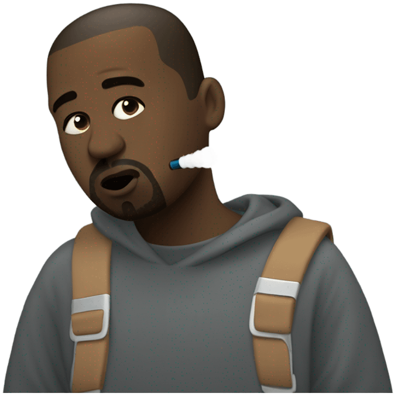 kanye vaping emoji