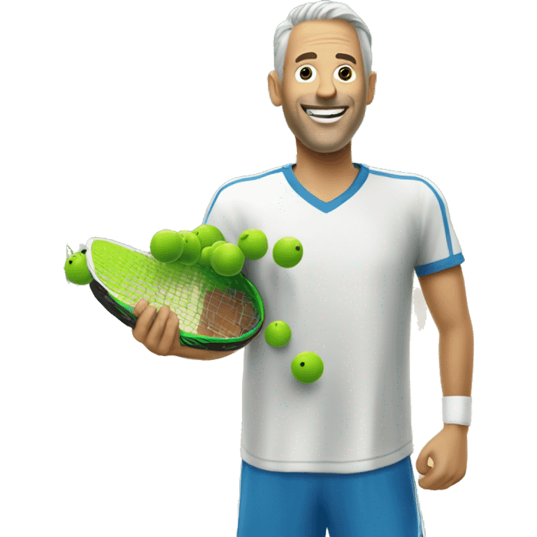 man playing picklebal emoji