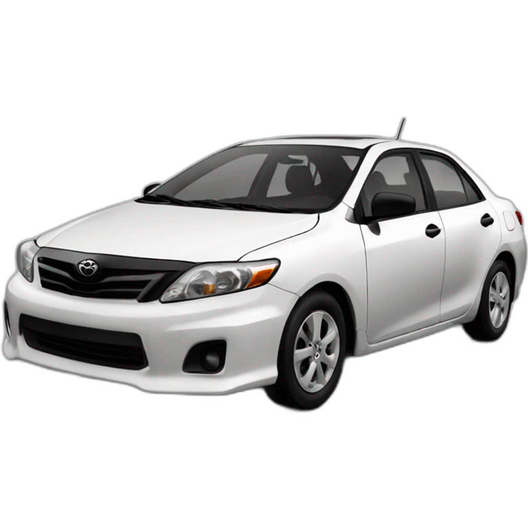 Miami beach Toyota corolla 2011 white emoji