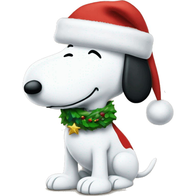 Snoopy christmas emoji