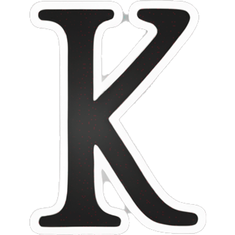 K letter emoji