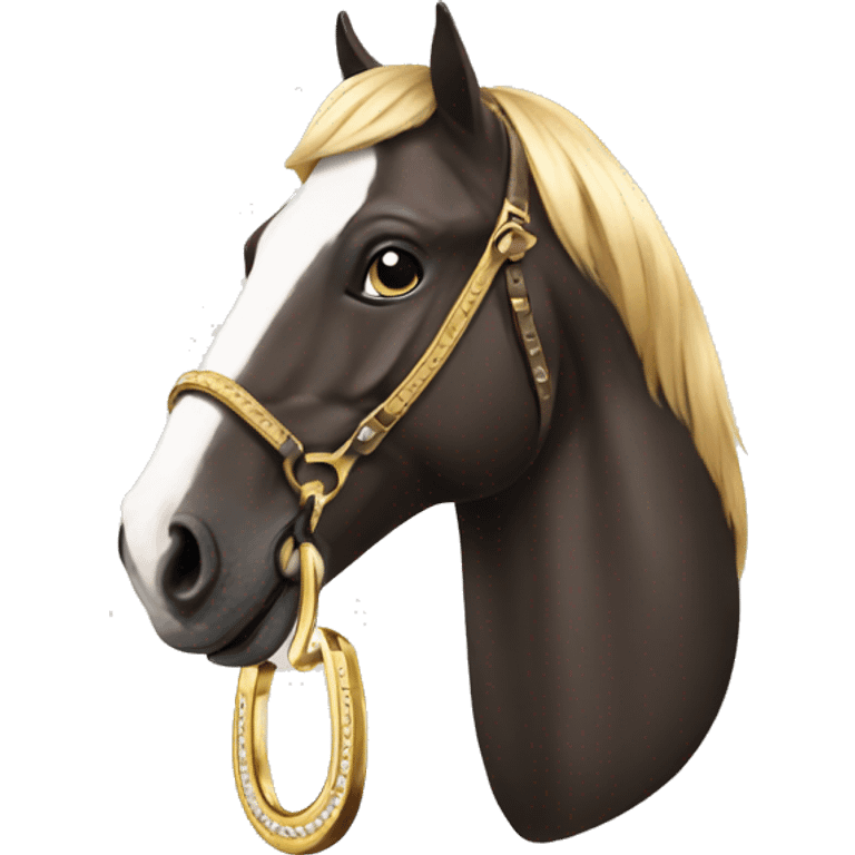 luxury horseshoe emoji