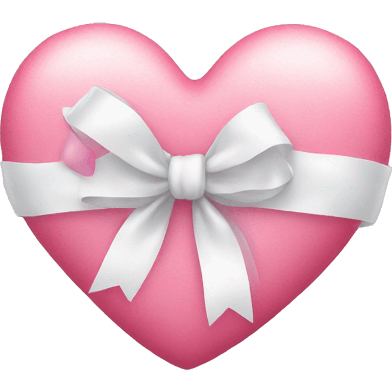 pink heart with white bow emoji