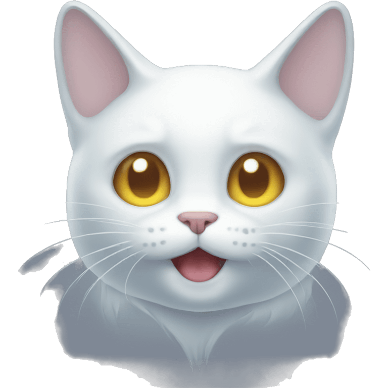 Ghost cat emoji