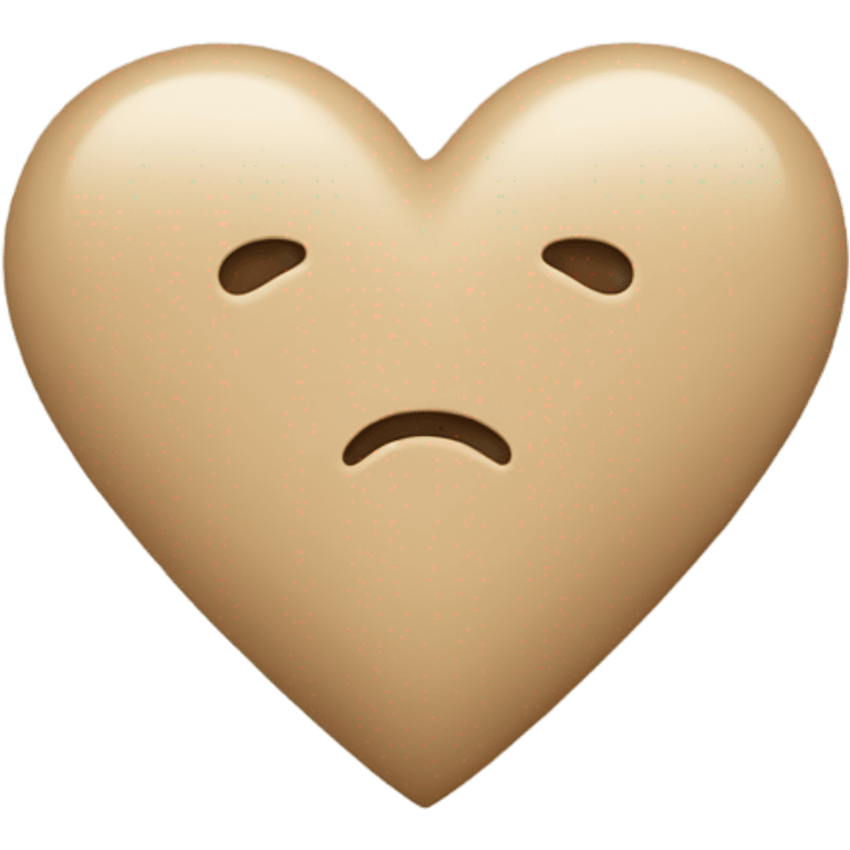 corazón beige emoji