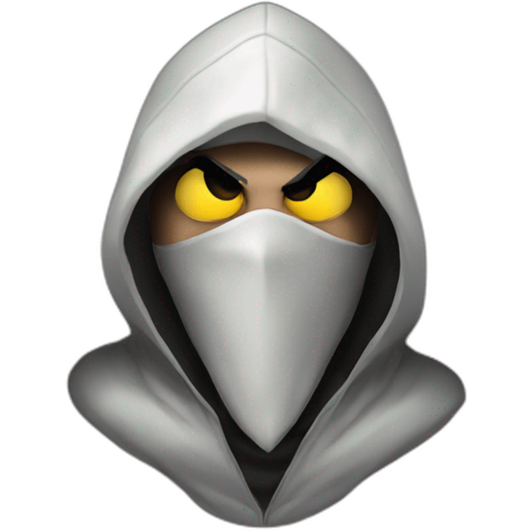 Assassin's Creed hood face emoji