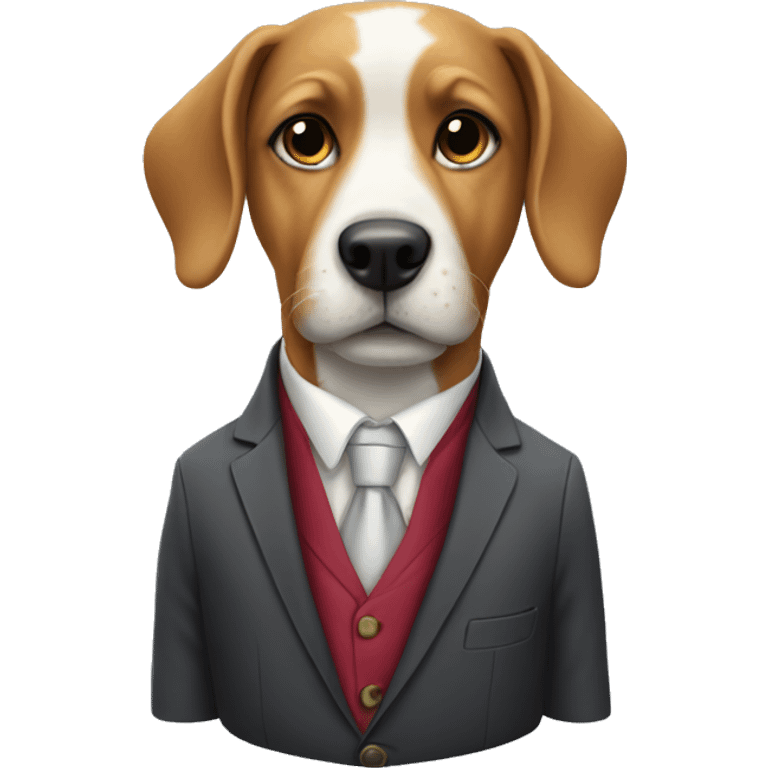 dog wearing a suit  emoji