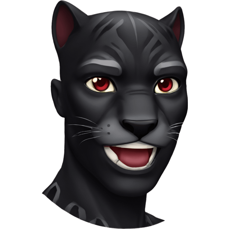 Black Panther Witz wine red eyes emoji