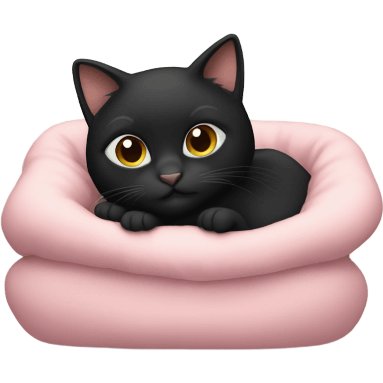 Cozy girl black cat emoji