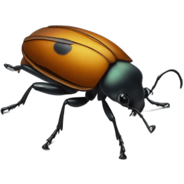 Fiddle playing beetle emoji