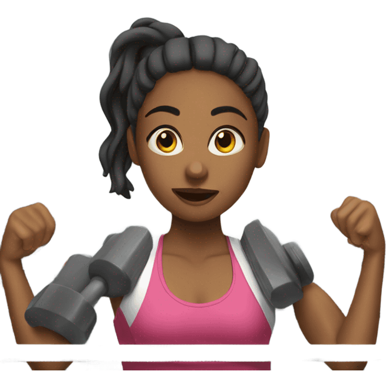 girl in gym emoji