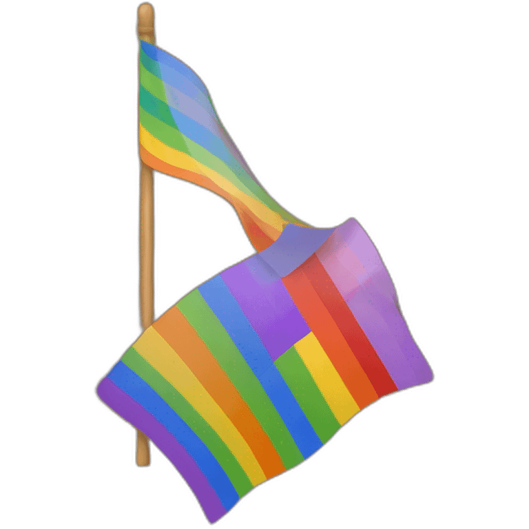 Drapeau LGBT qui brûle emoji