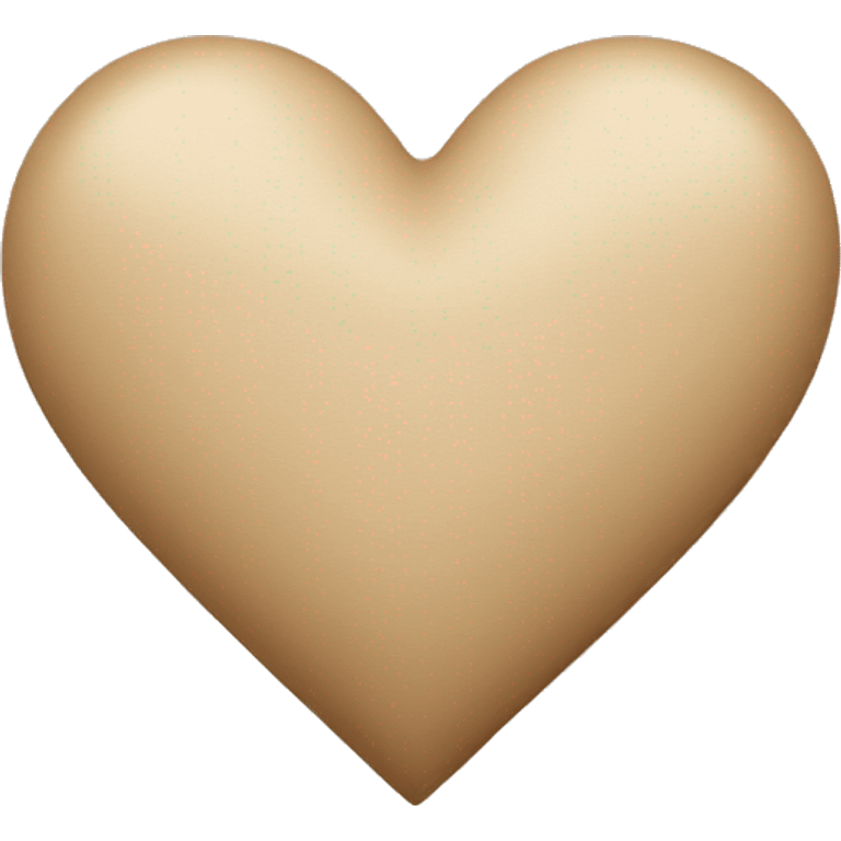 Beige heart emoji