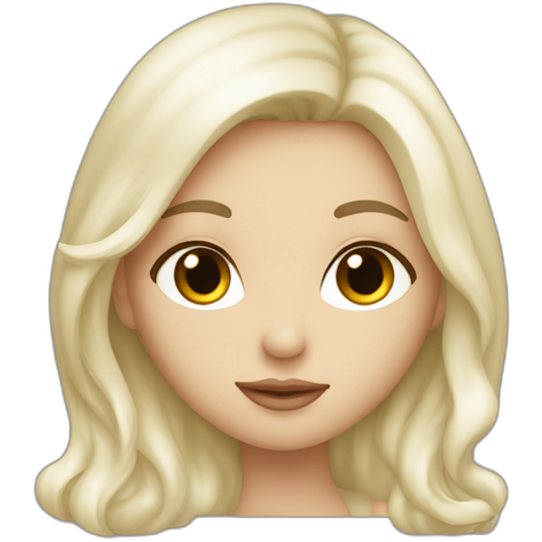 white caucasian kiss girl emoji