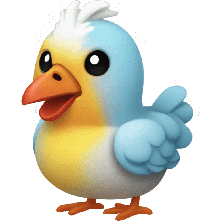 Pollito de colores emoji