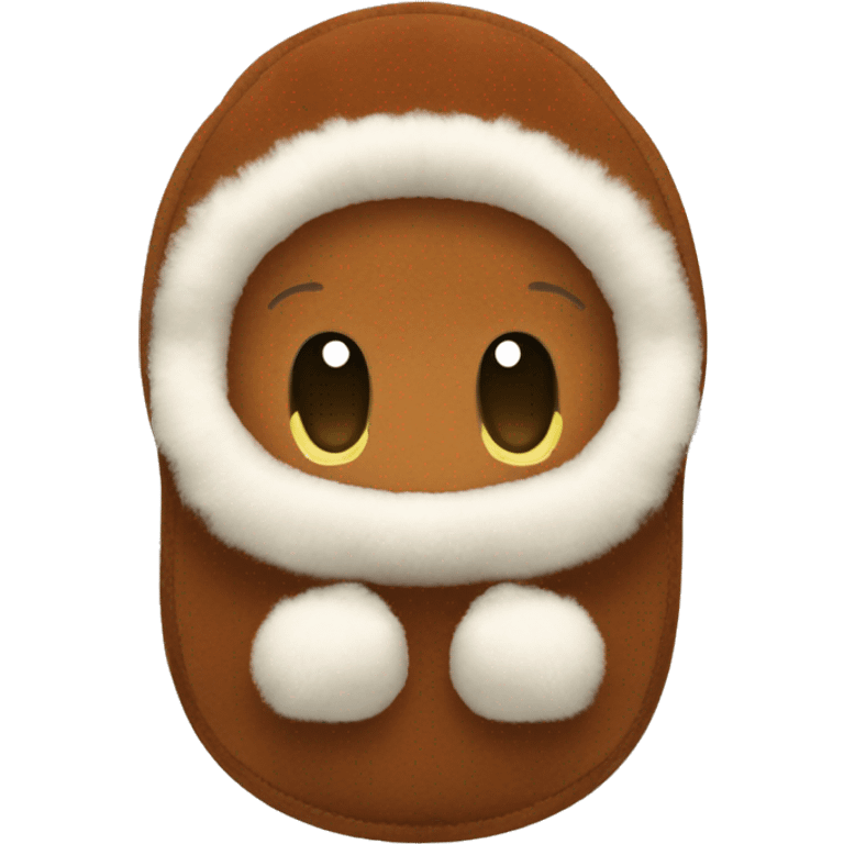 Chestnut tazman Ugg slippers. emoji