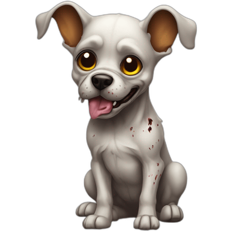 zombie-monster-french pull dog-puppy emoji