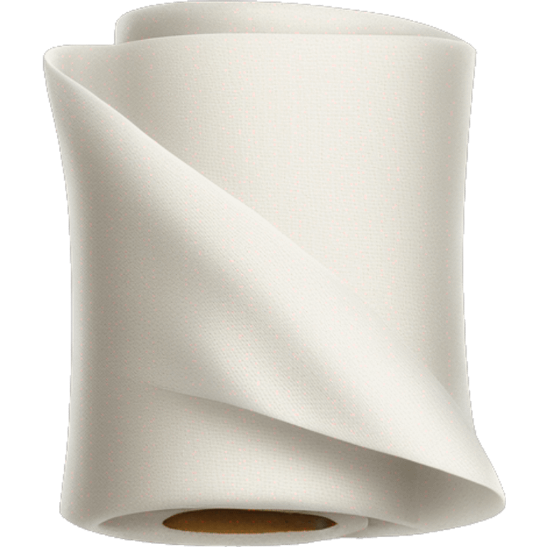 white roll of fabric emoji