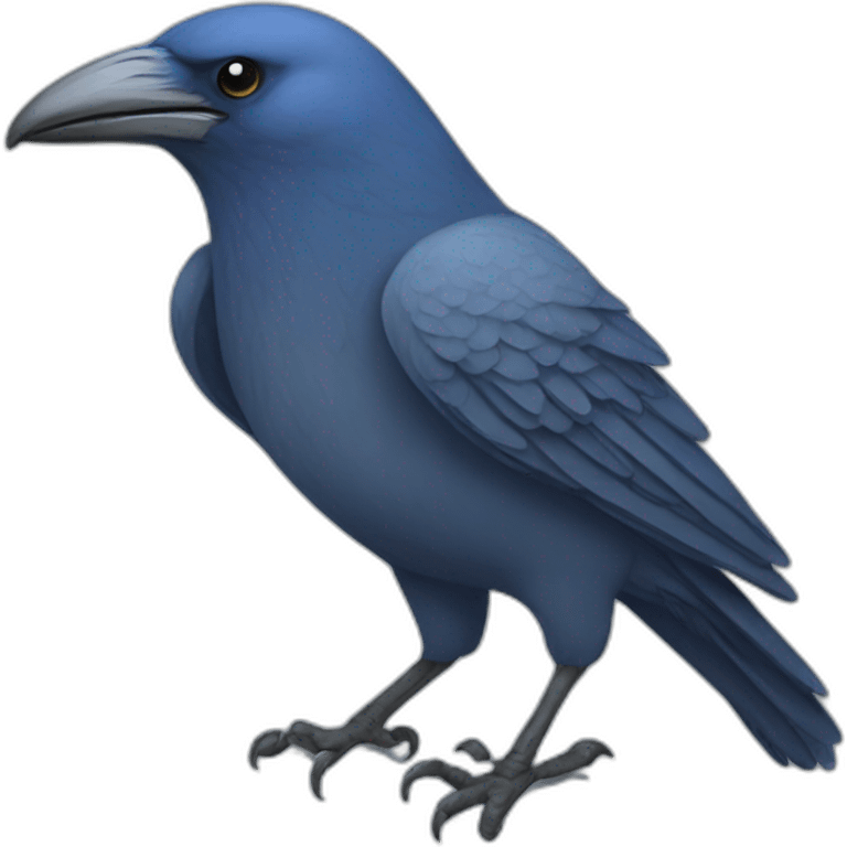 blue crow emoji