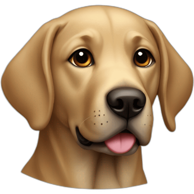 Dog labrador black  emoji