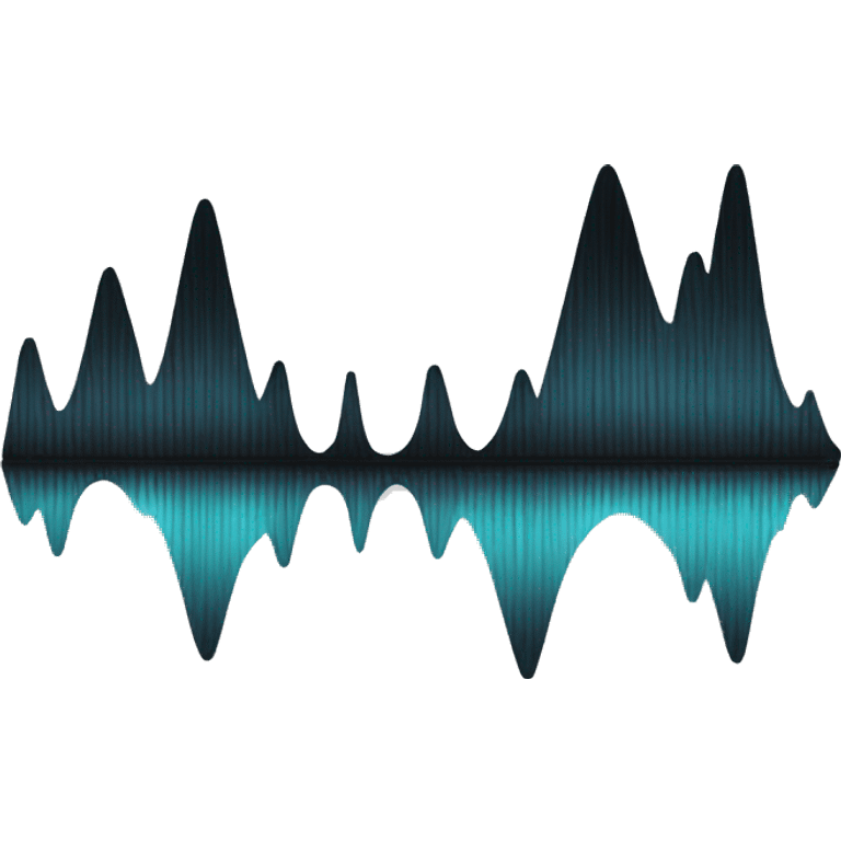 A waveform emoji