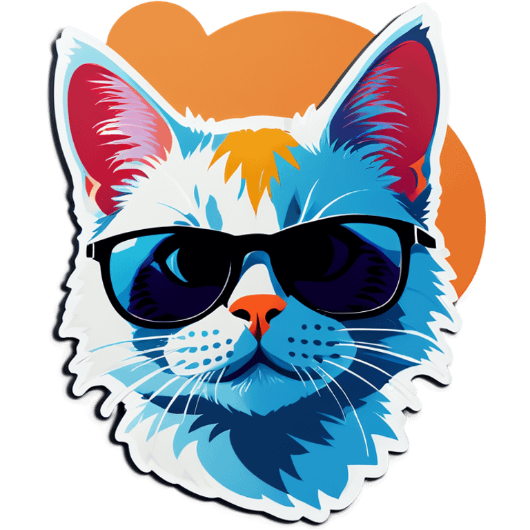 Cat with sunglasses emoji