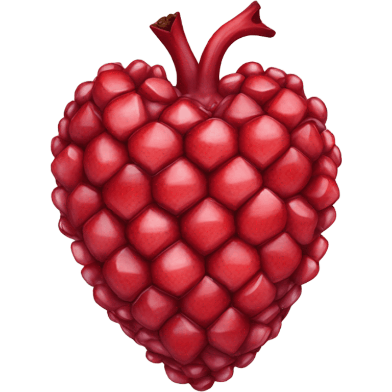 Heart with pomegranate  emoji