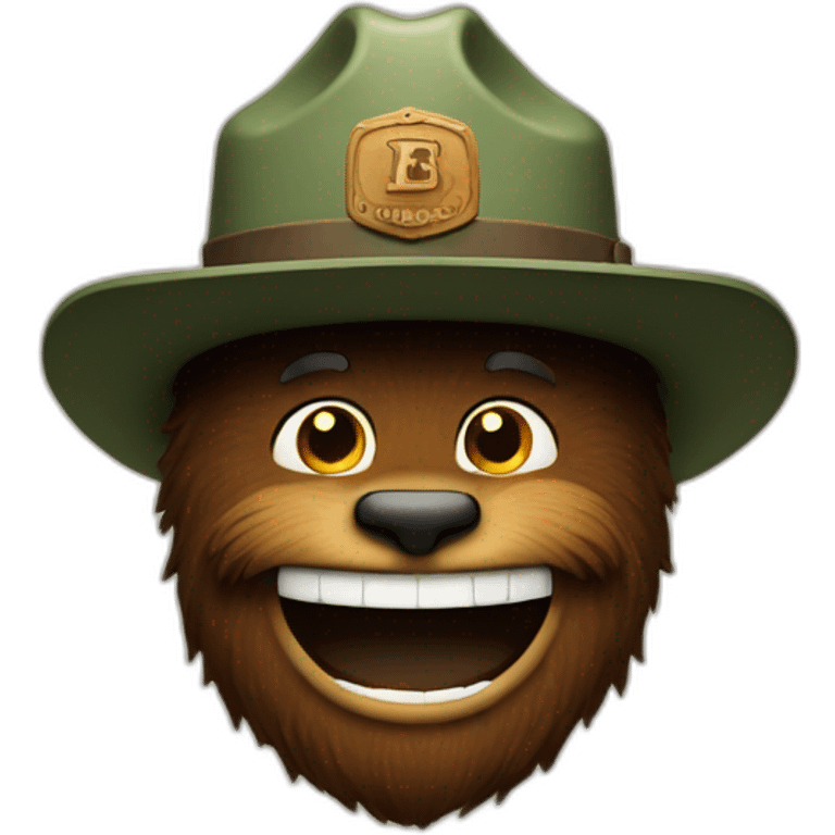 smokey bear smile emoji