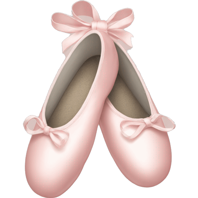 Pale pink ballet shoes emoji