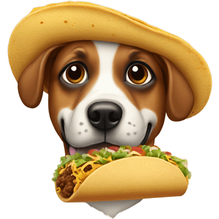 Taco dog emoji