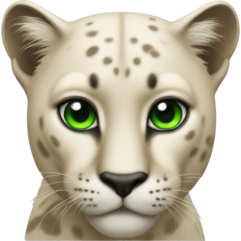 panther with green eyes emoji