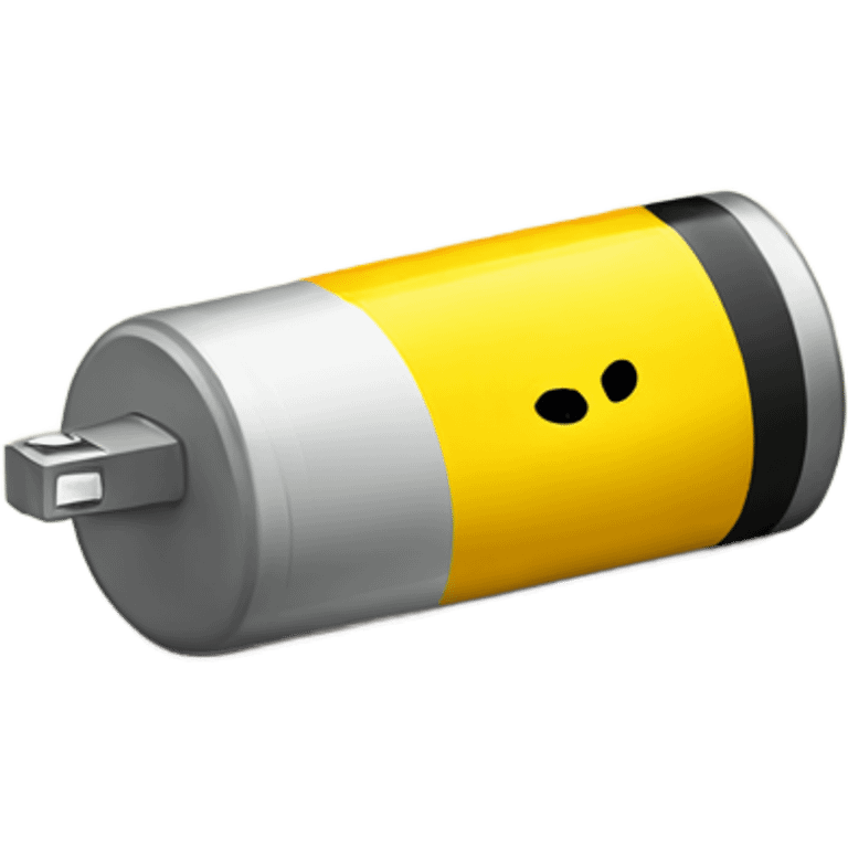 Yellow Sad battery  emoji