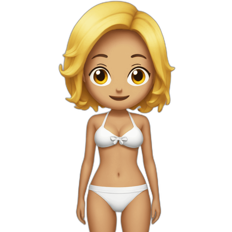 Sexy bikini one piece emoji