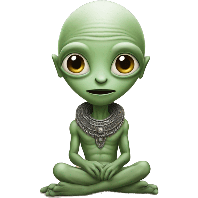 Alien in India  emoji