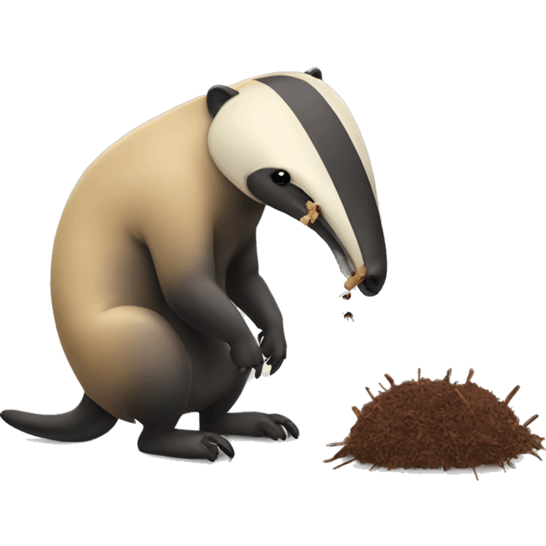 anteater eating ants emoji