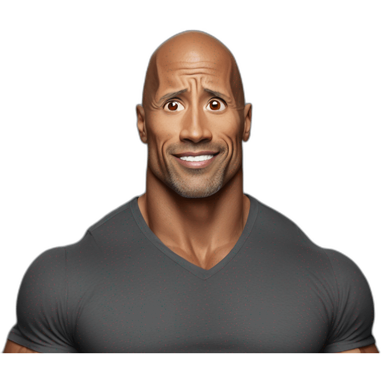 Dwayne Johnson is so shocked emoji