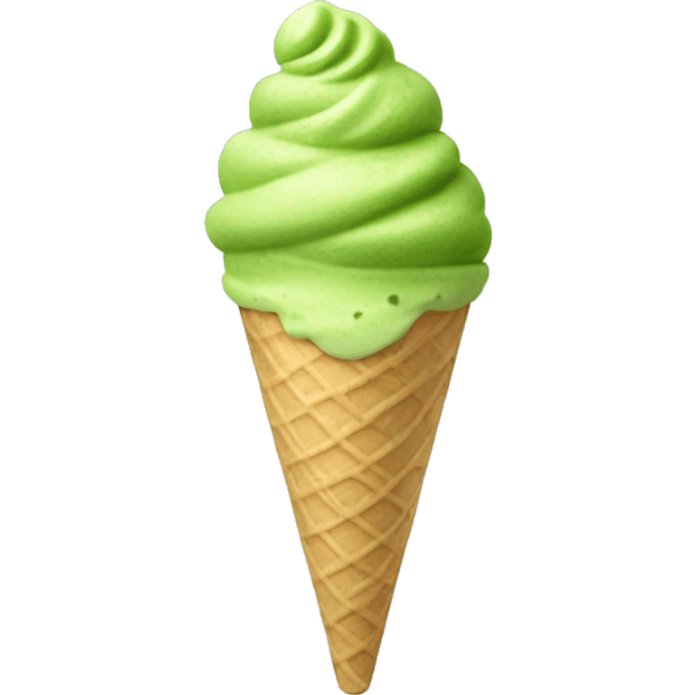 Matcha ice cream emoji