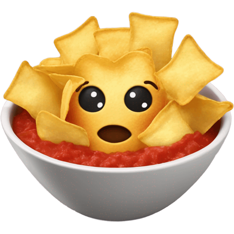 cute chips and salaa emoji