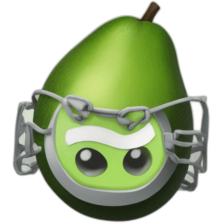 Logo of cyborg avocado emoji