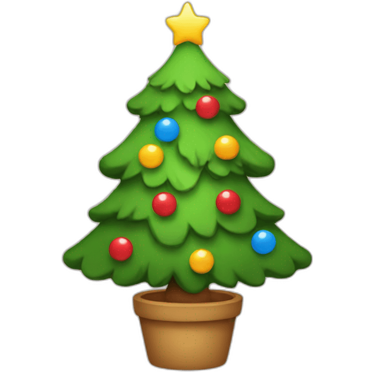 christmas tree kawaii emoji