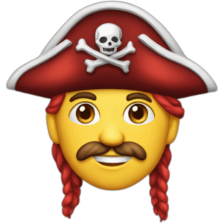 Pirate red emoji