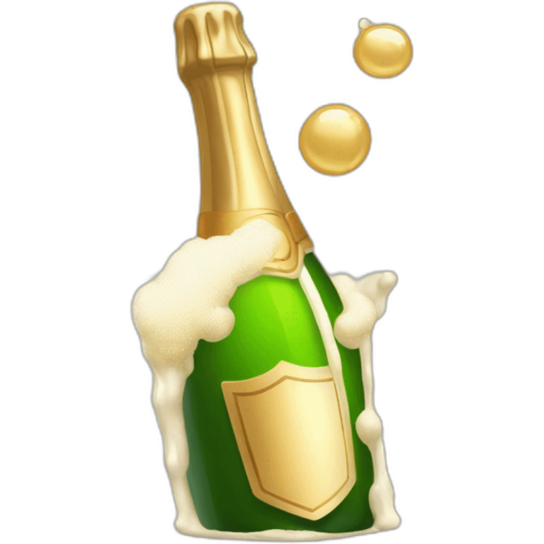 opening-champagne-bottle-with-foam emoji