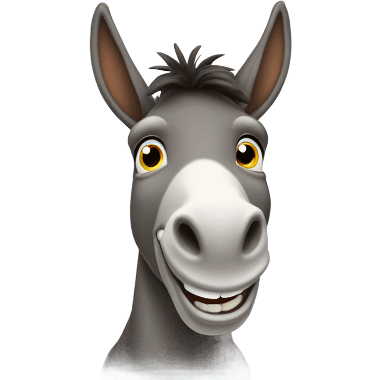 Donkey smiling emoji