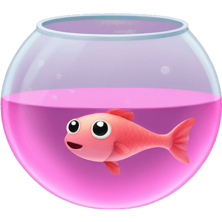 Pink fish bowl emoji