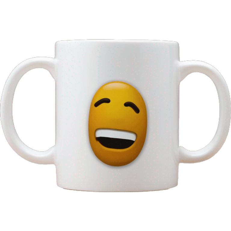 Mug with ‘central perk’ writing emoji