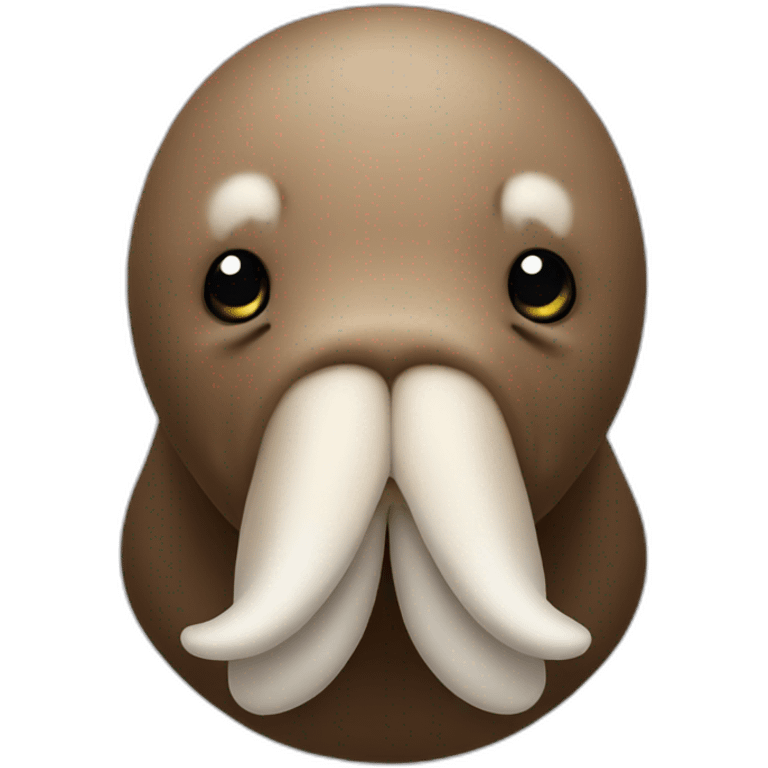 Walrus kisses emoji