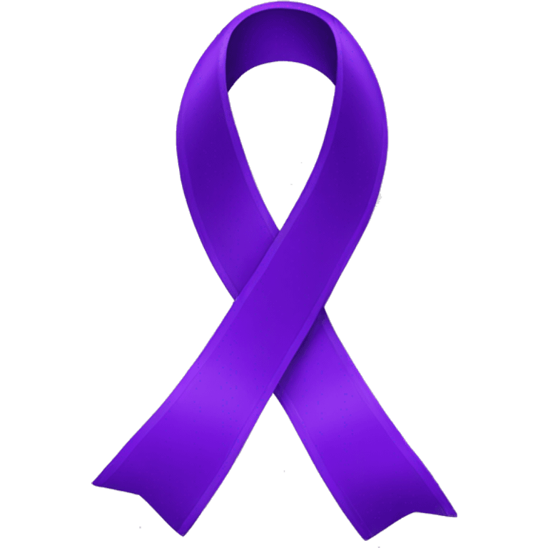 Purple ribbon  emoji