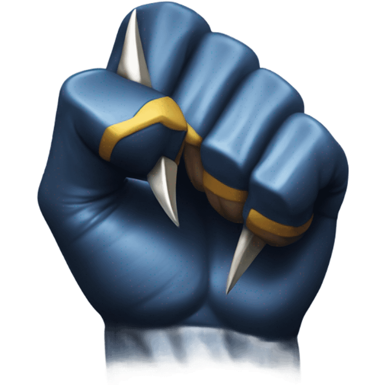 Wolverine arm with long blade claws  emoji