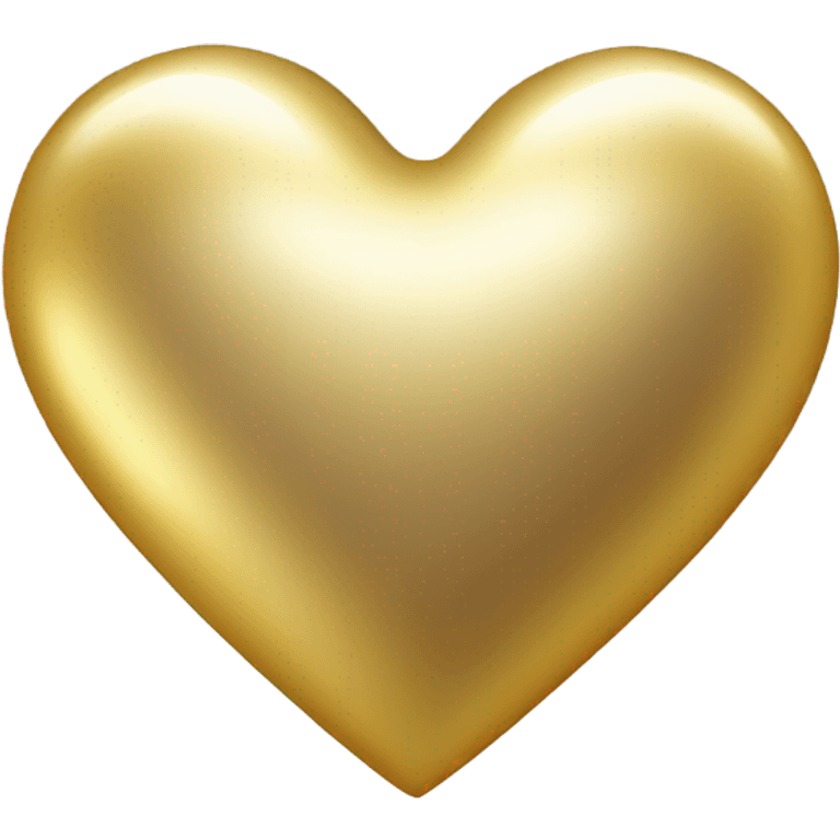 Single Gold heart emoji